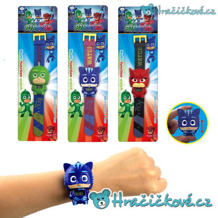 Dětské digitální hodinky z pohádky Pyžamasky (PJ Masks)