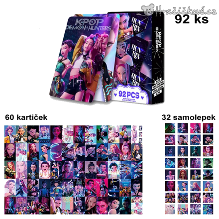 Kartičky K-pop Lovkyně démonů Demon Hunters 92 ks | kartičky a samolepky