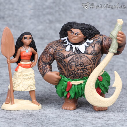 Figurky Odvážná Vaiana Moana | Sada 6 figurek z pohádky Vaiana