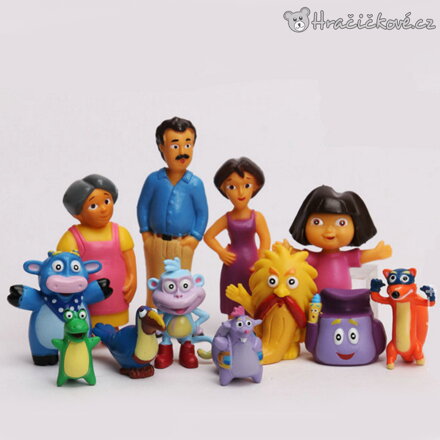 Figurky Dora 12 ks | Pohádkové postavičky Dora průzkumnice