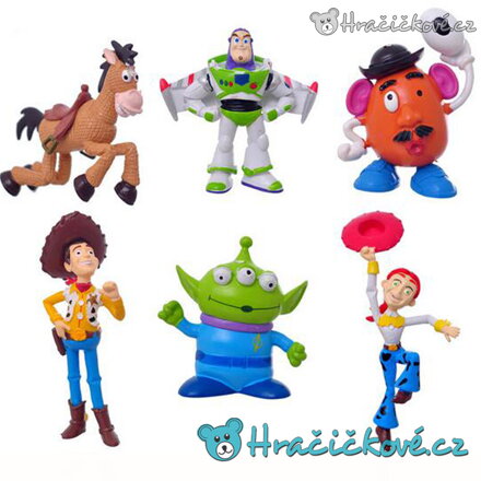Figurky Toy Story 6 ks | Woody, Buzz Rakeťák a přátelé 5–10 cm