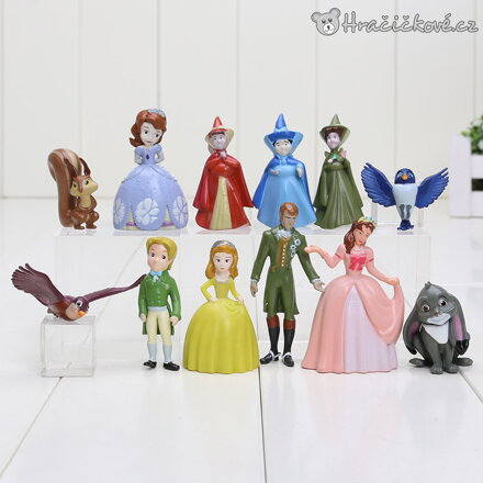 12 figurek z pohádky princezna Sofie (Sofia)