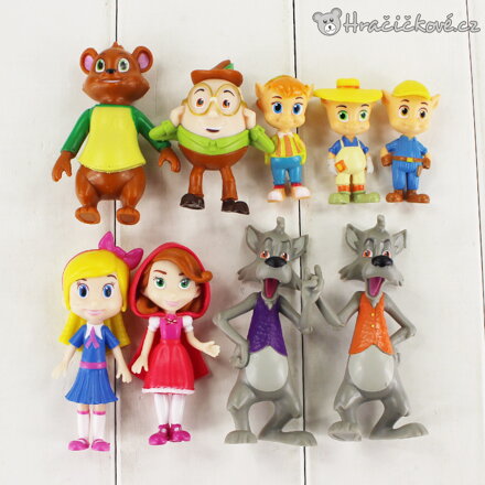 Figurky Zlatovláska a medvídek Goldie & Bear | Sada 9 figurek z pohádky