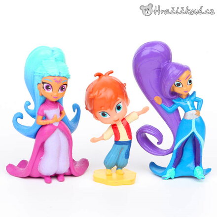 Figurky Třpytka a Světla Shimmer and Shine | Sada 12 figurek z pohádky