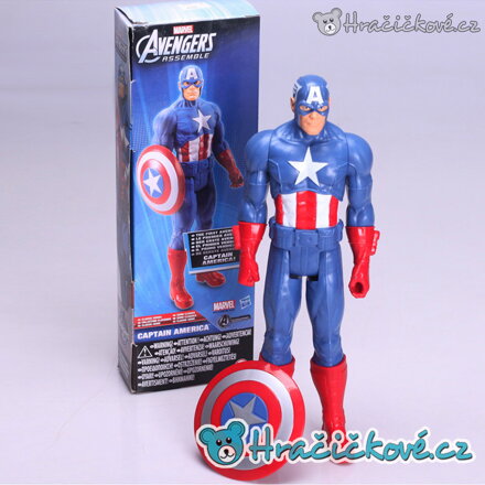 Pohyblivá figurka Kapitán Amerika 30 cm | Velká akční figurka Marvel Avengers
