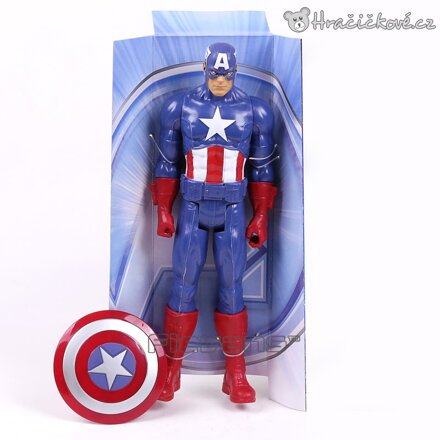 Pohyblivá figurka Kapitán Amerika 30 cm | Velká akční figurka Marvel Avengers