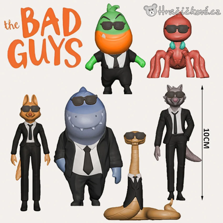 Figurky Zlouni 2 (The Bad Guys 2) 6 ks | Sada sběratelských figurek 6–10 cm