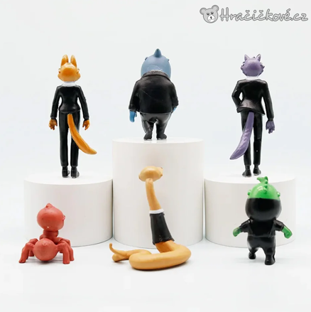 Figurky Zlouni 2 (The Bad Guys 2) 6 ks | Sada sběratelských figurek 6–10 cm