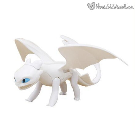 Figurka Light Fury a Bezzubka Jak vycvičit draka 20 cm | Drak z filmu