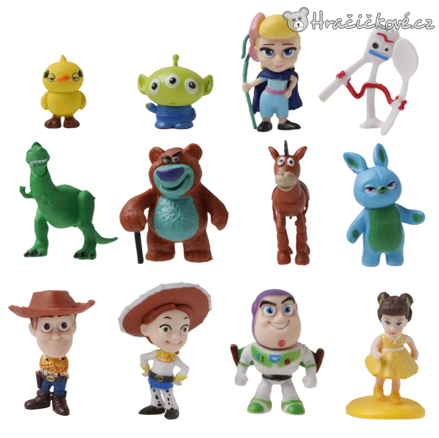 Figurky Toy Story 12 ks | Příběh hraček Buzz Rakeťák Woody Jessie