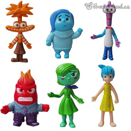 Figurky V hlavě 6 ks | Pohádkové figurky Inside Out