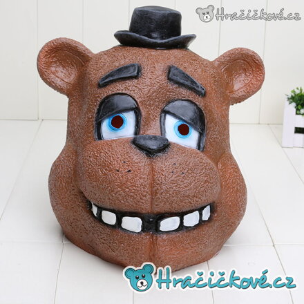 Latexová maska Freddy | Karnevalový kostým Five Nights at Freddy's