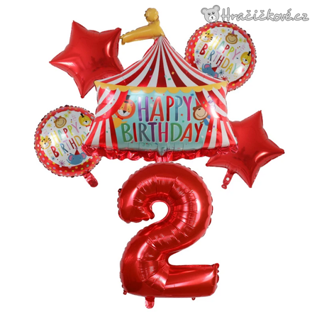 Cirkus narozeninový set balonků 6ks