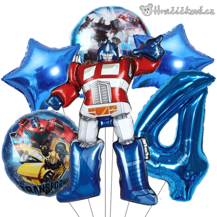 Transformers narozeninová balónková sada 6 ks | Optimus Prime