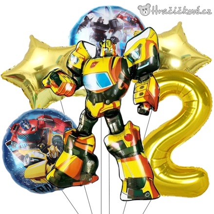 Transformers narozeninová balónková sada 6 ks | Bumblebee 