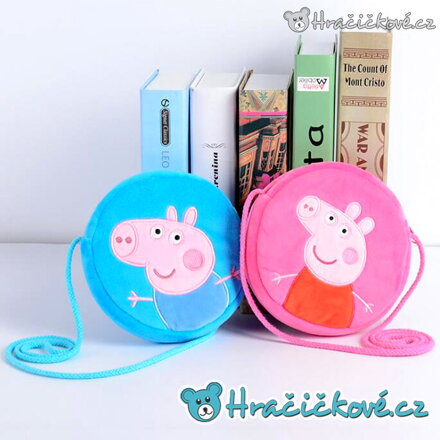 Plyšová peněženka Prasátko Peppa 16 cm | Kulatá peněženka Peppa Pig