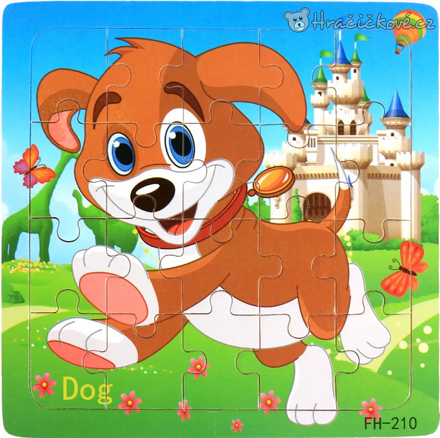 Dřevěné malé puzzle pro nejmenší | Edukační puzzle