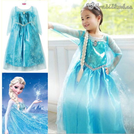 Krásné šaty Elza Ledové království | Dětské šaty Frozen Elsa