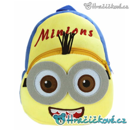 Dětský plyšový batoh Mimoň 23 cm | Plyšový batůžek Minions dvě oči