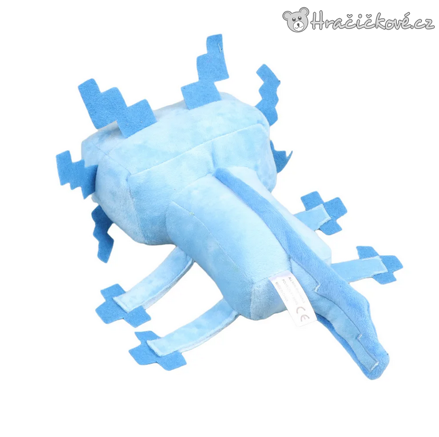 Modrý Axolotl Minecraft 30 cm | Plyšový Axolotl Minecraft pro děti