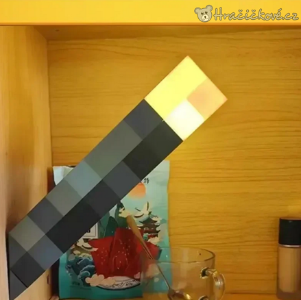 Lampička Minecraft 4 barvy 28 cm | LED lampička Minecraft na zeď