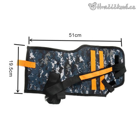 Pouzdro na záda pro Nerf zbraně | Batoh na pistole a blastery typu Nerf