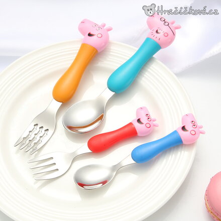 Dětské příbory z pohádky Prasátko Pepa - Pepina (Peppa Pig)