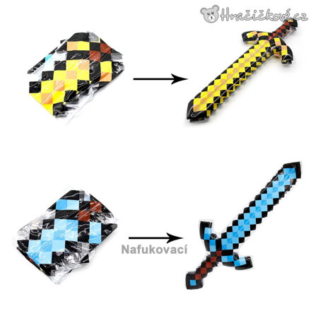 Nafukovací meč Minecraft 60 cm | Dětský meč Minecraft