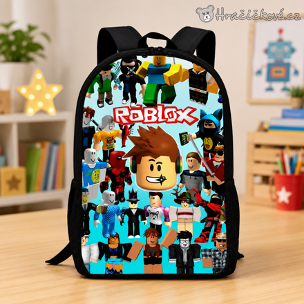 Dětský školní batoh Roblox s figurkami | Batoh do školy Roblox