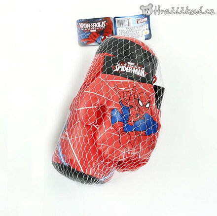 Mini boxovací pytel Spiderman s rukavicemi | Dětská boxovací sada
