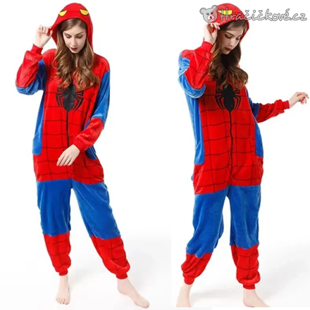 Spiderman overal | Plyšové pyžamo Spider-Man pro děti