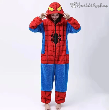 Spiderman overal | Plyšové pyžamo Spider-Man pro děti