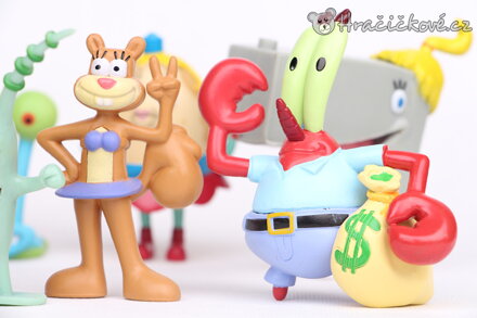 Výjimečná sada figurek SpongeBob | Figurky SpongeBob 12 ks