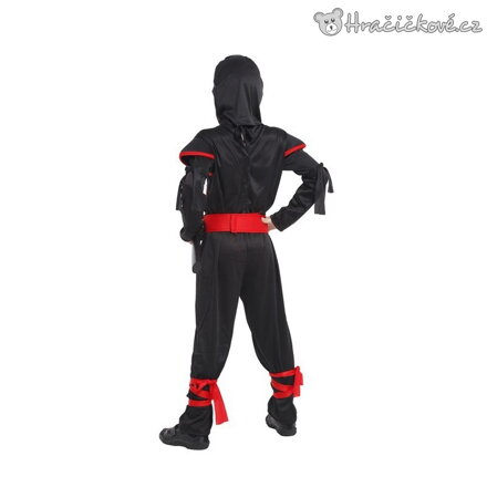 Karnevalový kostým Ninja černo-červený | Dětský kostým ninja pro karneval