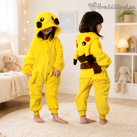 Pikachu overal | Plyšové pyžamo Pokémon