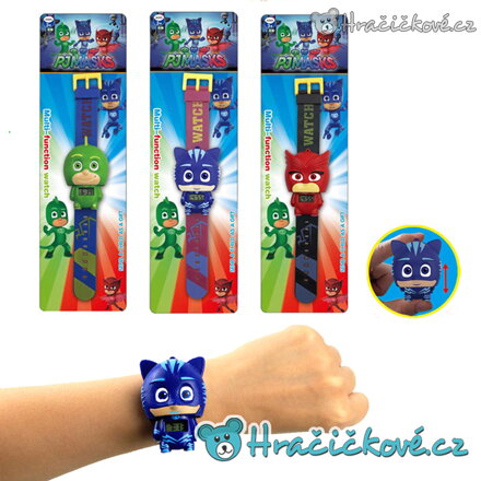 Dětské digitální hodinky z pohádky Pyžamasky (PJ Masks)