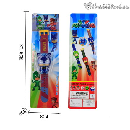 Dětské digitální hodinky z pohádky Pyžamasky (PJ Masks)