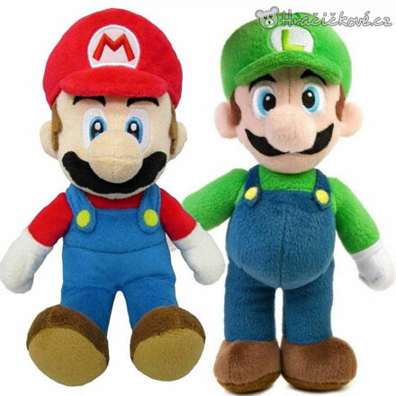 Plyšová figurka Super Mario 25 cm | Plyšák Mario a Luigi pro děti