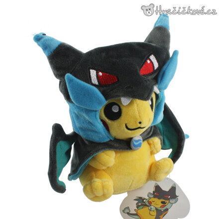Plyšový Pikachu Cosplay Mega 23 cm | Pokémon plyšák 2 typy