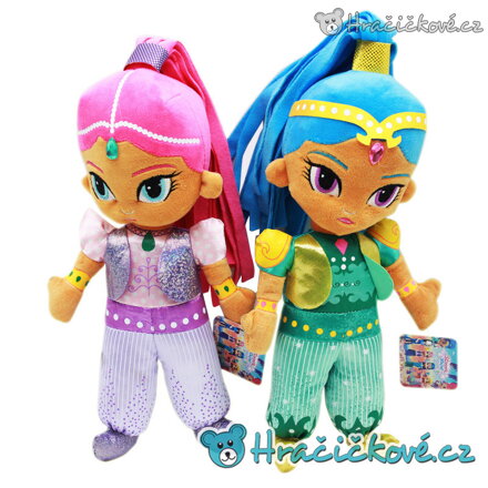 Plyšové panenky Třpytka a Světla Shimmer and Shine 30 cm