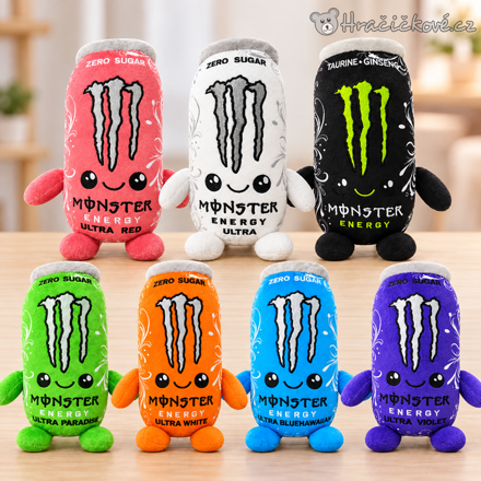 Plyšová plechovka Monster Energy 22 cm | Plyšák Monster Energy
