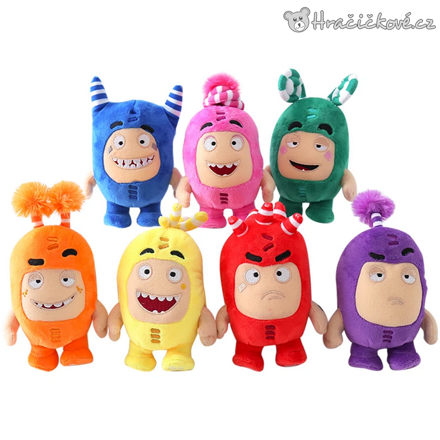 Plyšáci Oddbods 18 cm | Plyšové postavičky z animovaného seriálu Oddbods