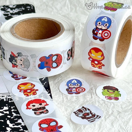 500 ks samolepek Avengers | Marvel samolepky v roli pro děti