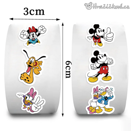 500 ks samolepek Mickey Mouse | Samolepky v roli