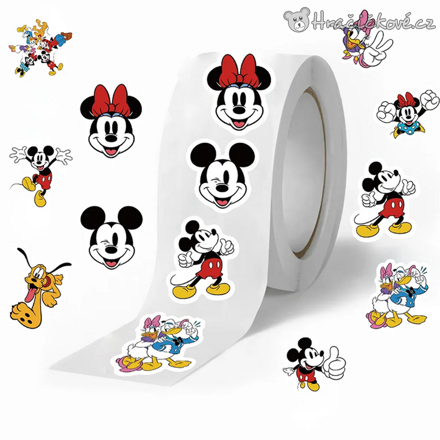 500 ks samolepek Mickey Mouse | Samolepky v roli