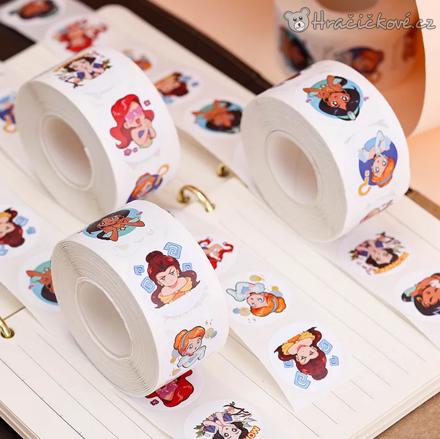 500 ks samolepek Princezny