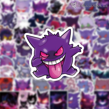50 ks samolepek Pokemon Gengar