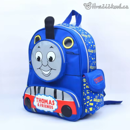 Dětský plyšový batoh Mašinka Tomáš 35cm | Plyšový batůžek Thomas, typ 1