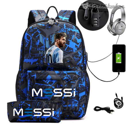 Messi dětský batoh a penál Typ 2 | Školní set Lionel Messi