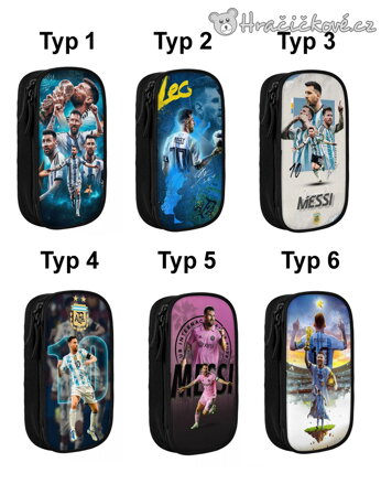 Messi školní fotbalový penál | Penál na zip pro fanoušky Lionela Messiho